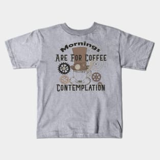 Steampunk Mornings Kids T-Shirt